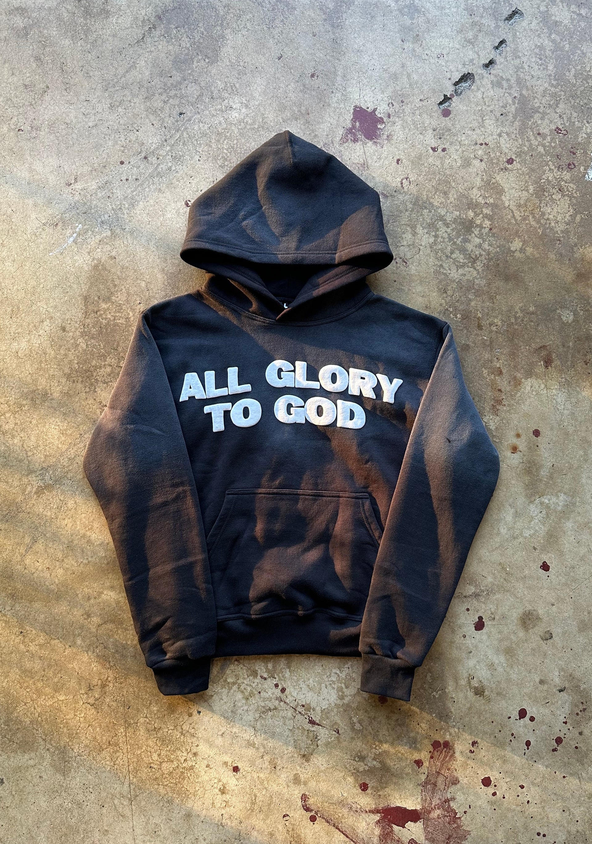 ALL GLORY TO GOD HOODIE BLACK