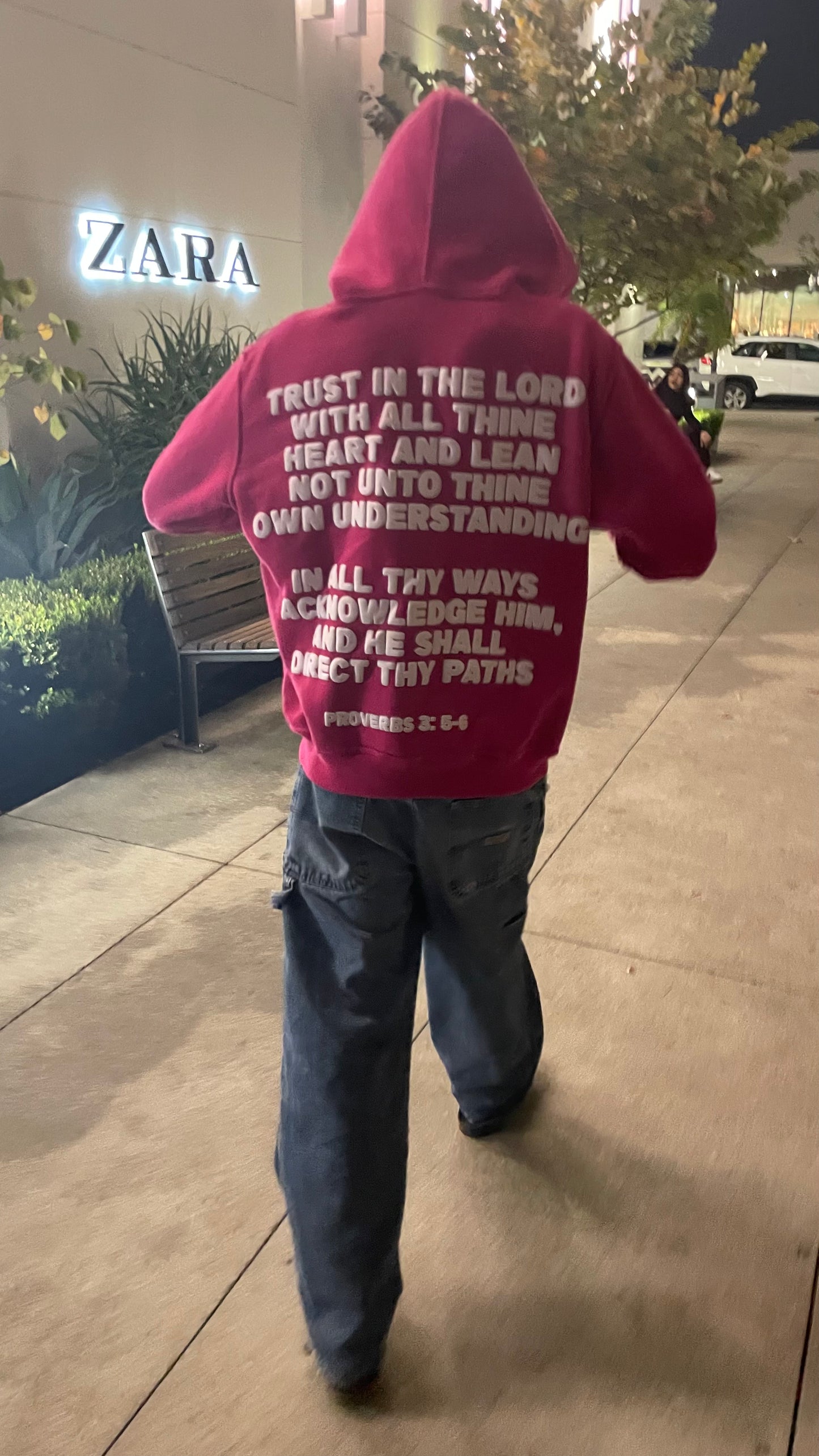 ALL GLORY TO GOD HOODIE PINK